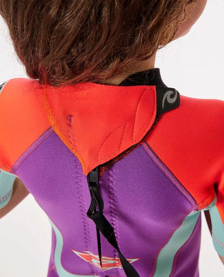 Rip Curl Kids Wetsuits Groms Omega Back Zip Springsuit