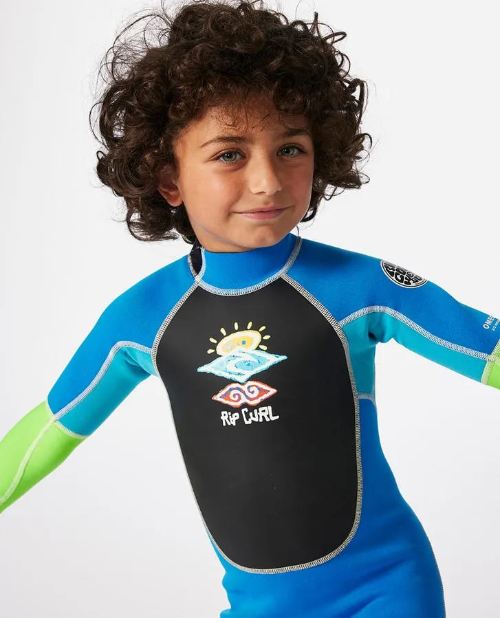 Rip Curl Kids Wetsuits Groms Omega Back Zip Easy On/Off Fullsuit