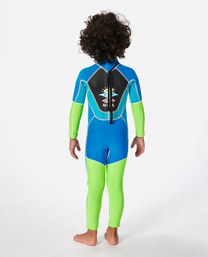 Rip Curl Kids Wetsuits Groms Omega Back Zip Easy On/Off Fullsuit
