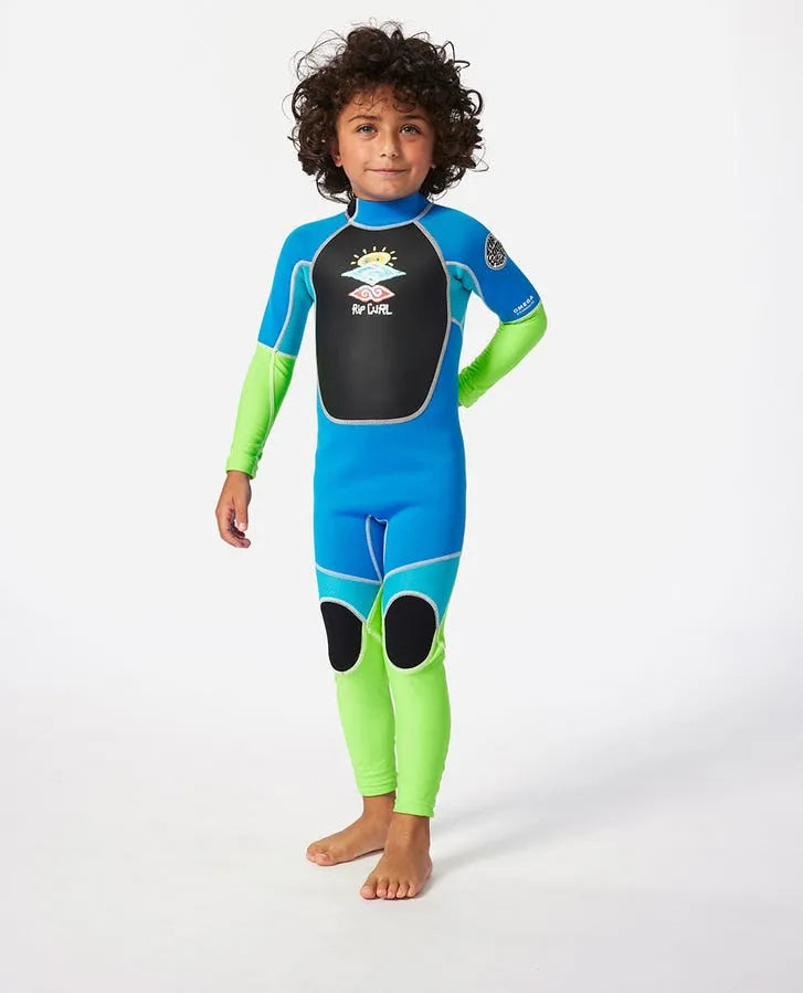 Rip Curl Kids Wetsuits Groms Omega Back Zip Easy On/Off Fullsuit