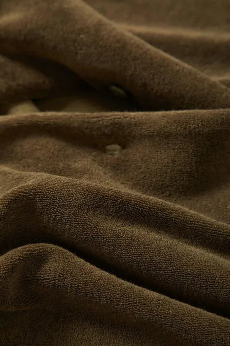 Brixton Mens Knit Bunker French Terry Cloth Camp Collar