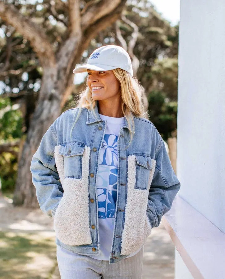 Rip Curl Womens Jacket Cruisin' Sherpa Denim