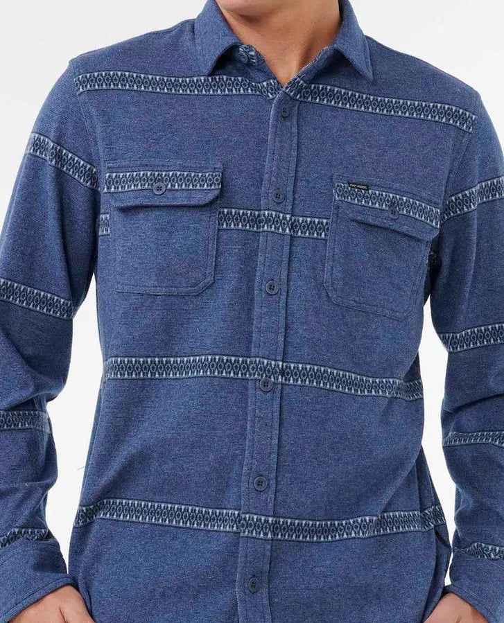 Rip Curl Mens Shirt Grid Long Sleeve