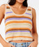 Rip Curl Womens Tank Top Cala Nights Knit Crop