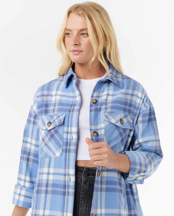 Rip Curl Womens Shirt Oceanic Long Sleeve Flannel