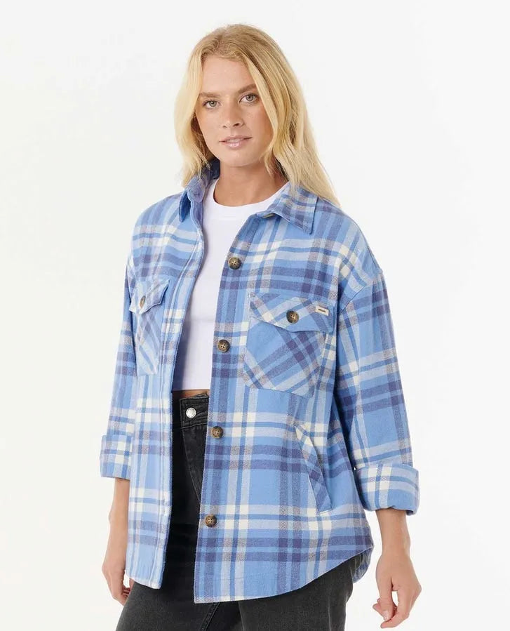 Rip Curl Womens Shirt Oceanic Long Sleeve Flannel