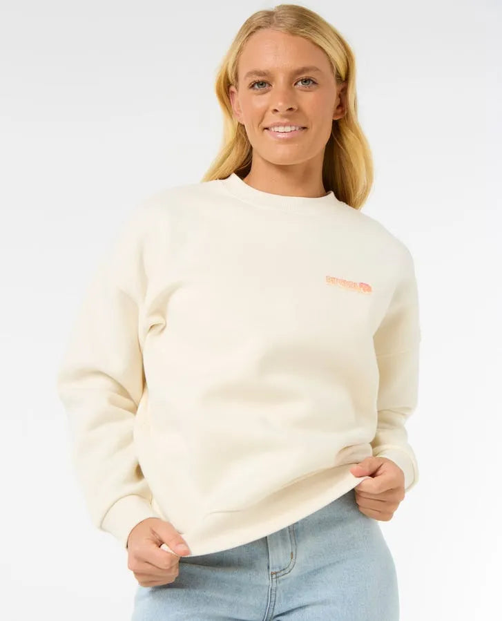 Rip Curl Womens Sweatshirt Ocean Tech Heritage Crew