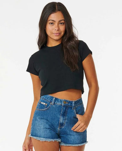 Rip Curl Womens Shirt Classic Ribbed