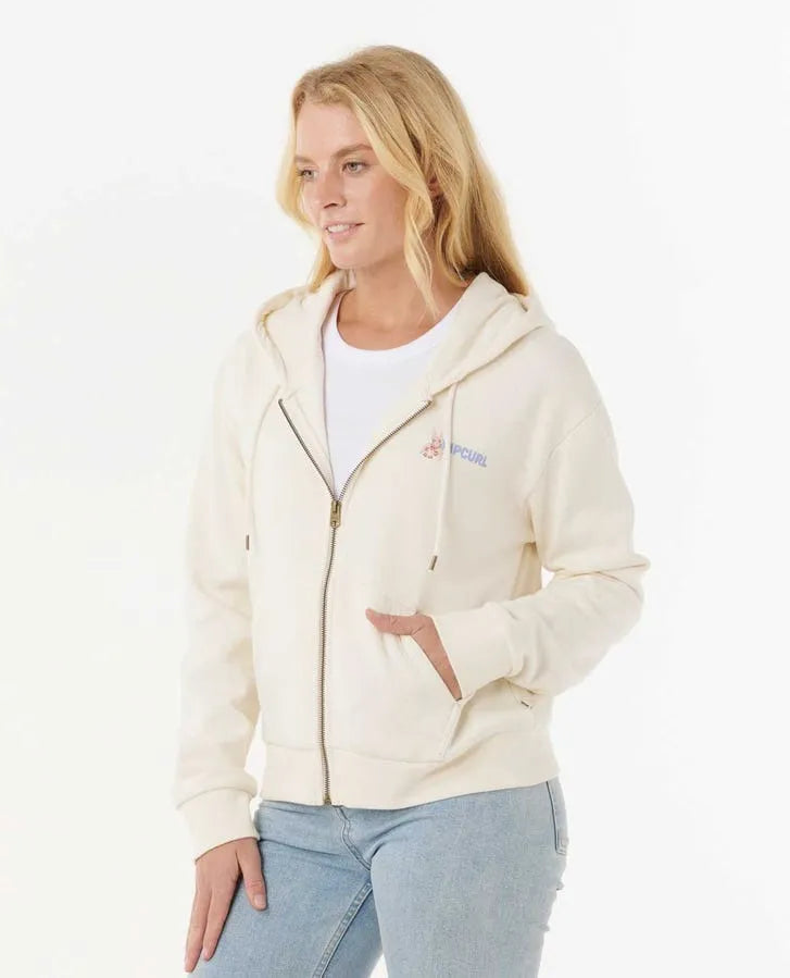 Rip Curl Womens Sweatshirt Summer Zip Through Hood