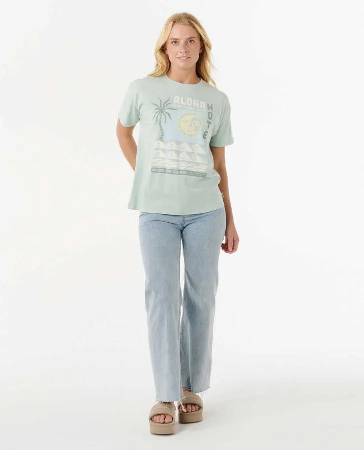 Rip Curl Womens Shirt Aloha Hotel Relaxed Tee