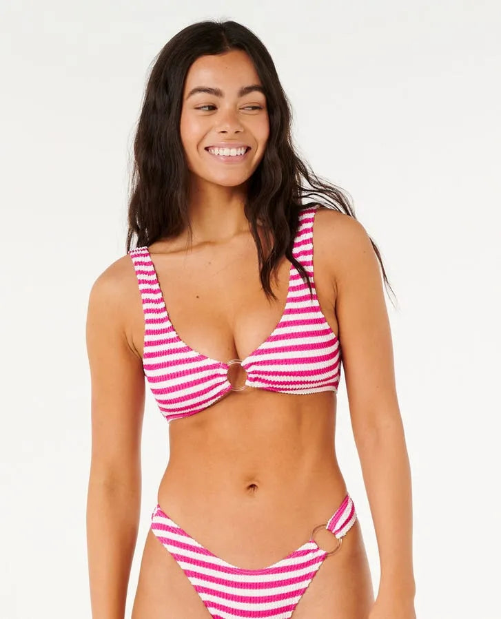 Rip Curl Womens Bikini Top Es Vedra Stripe Bikini Crop