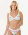 Rip Curl Womens Bikini Top Waikiki Waves Fixed Triangle