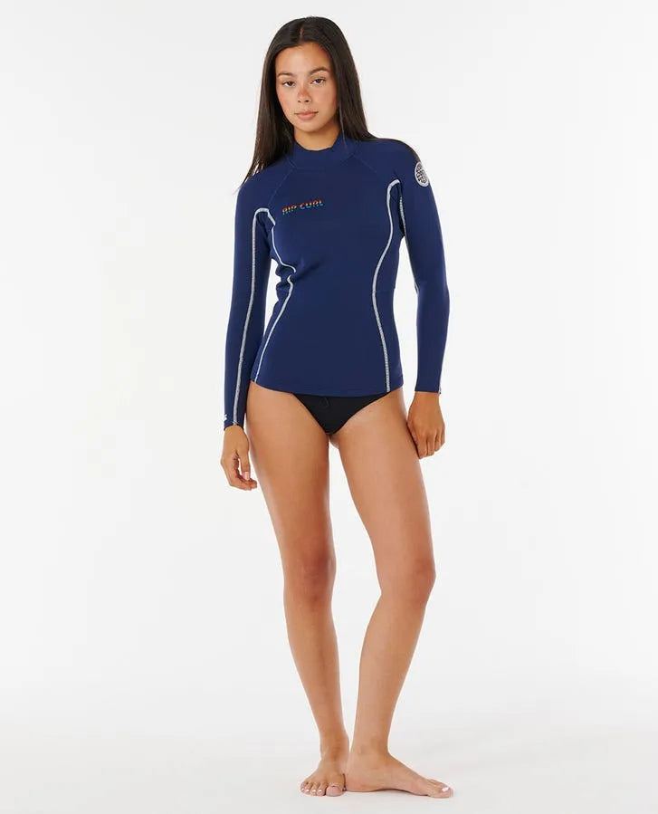 Rip Curl Womens Wetsuits Stephanie Gilmore Dawn Patrol Long Sleeve 1.5mm Wetsuit Jacket