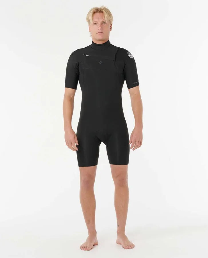 Rip Curl Mens Wetsuits Mens Dawn Patrol 2/2 Chest Zip Springsuit
