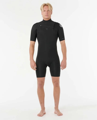 Rip Curl Mens Wetsuits Mens Dawn Patrol 2/2 Chest Zip Springsuit