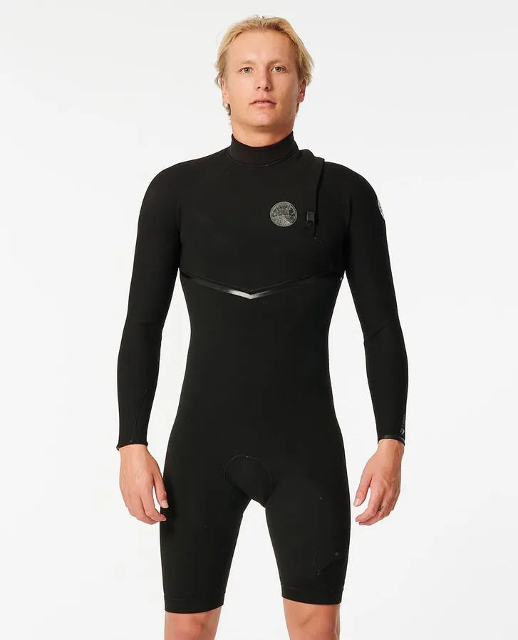 Rip Curl Mens Wetsuits E-Bomb 2mm Zip Free Long Sleeve Short Leg Springsuit