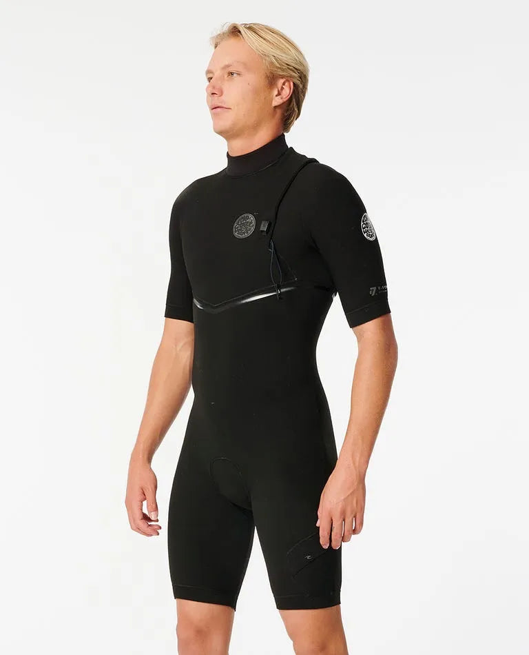 Rip Curl Mens Wetsuits E-Bomb 2mm Zip Free Short Sleeve Springsuit
