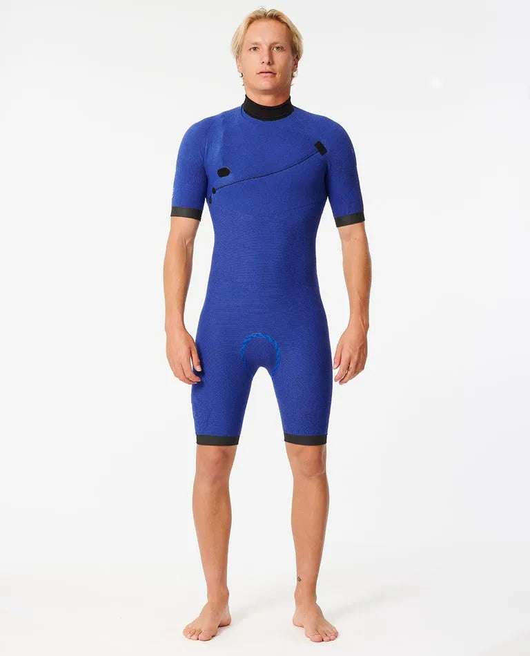 Rip Curl Mens Wetsuits E-Bomb 2mm Zip Free Short Sleeve Springsuit