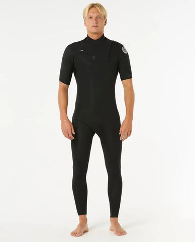 Rip Curl Mens Wetsuits Dawn Patrol 2/2 Short Sleeve Chest Zip Wetsuit