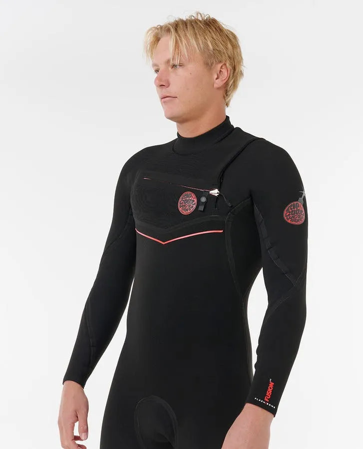 Rip Curl Mens Wetsuits Flashbomb Fusion 4/3mm Chest Zip Fullsuit