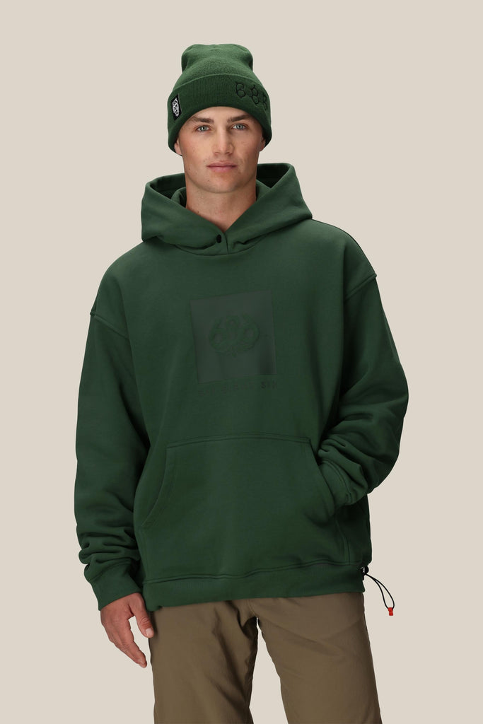 686 Mens Snow Layers Knockout Logo Premium Heavyweight Pullover Hoody