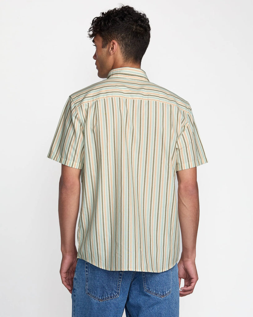 RVCA Mens Woven Jacobs Archive Stripe