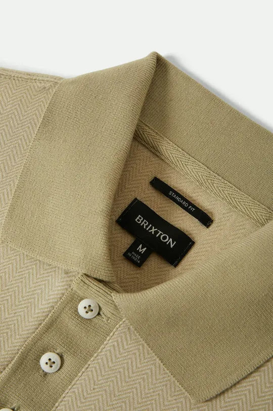Brixton Mens Knit Weekend Herringbone Polo