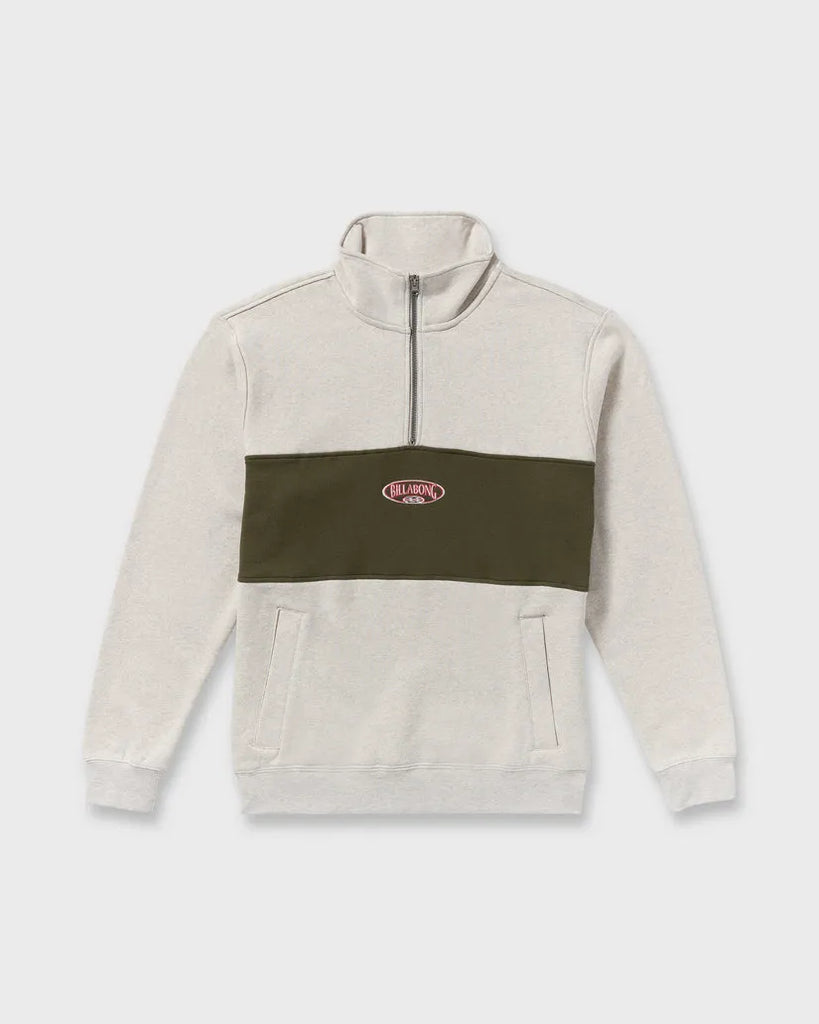 Billabong Mens Sweatshirt Bad Dog 3/4 Zip Mockneck