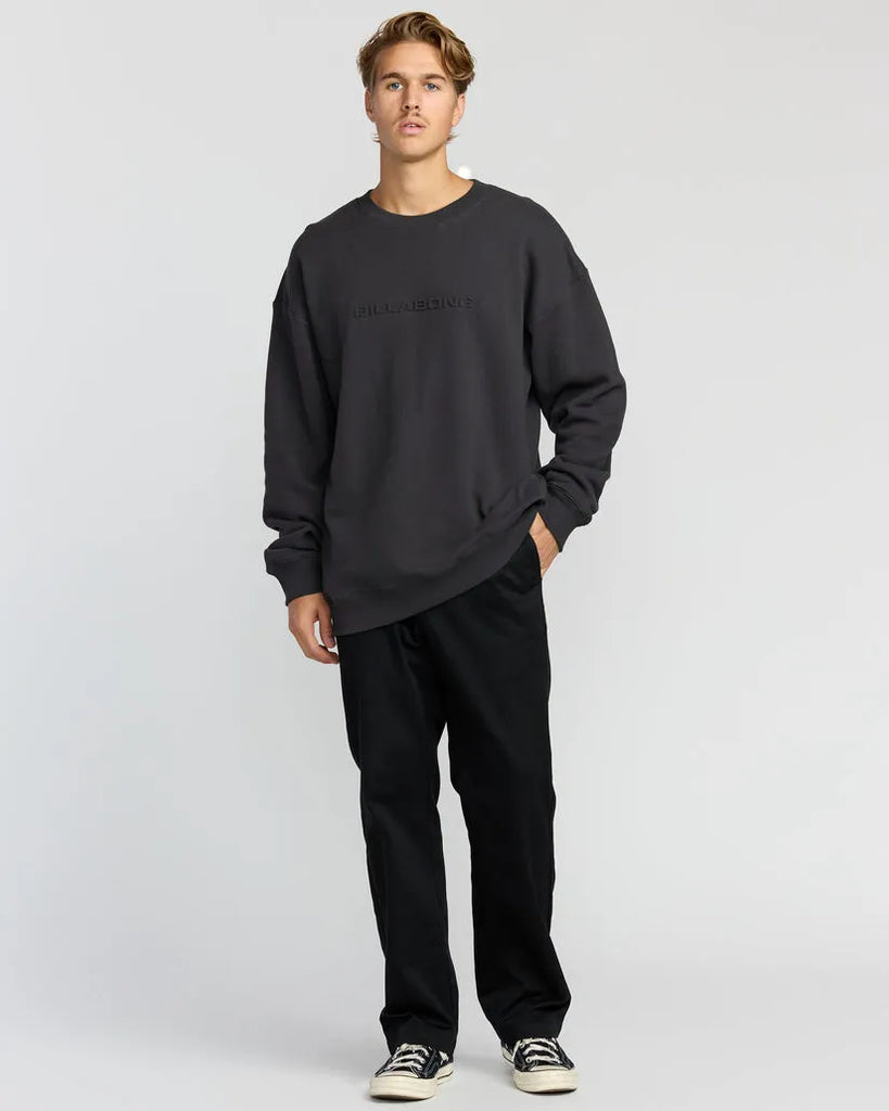Billabong Mens Sweatshirt Iconic Emboss Crewneck