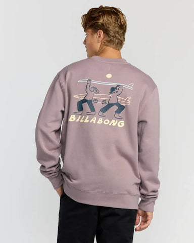 Billabong Mens Sweatshirt Split The Peak Crewneck