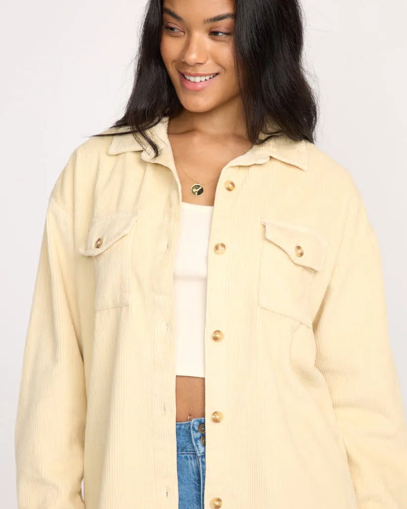 Billabong Womens Jacket Fadeaway Long Sleeve Shacket