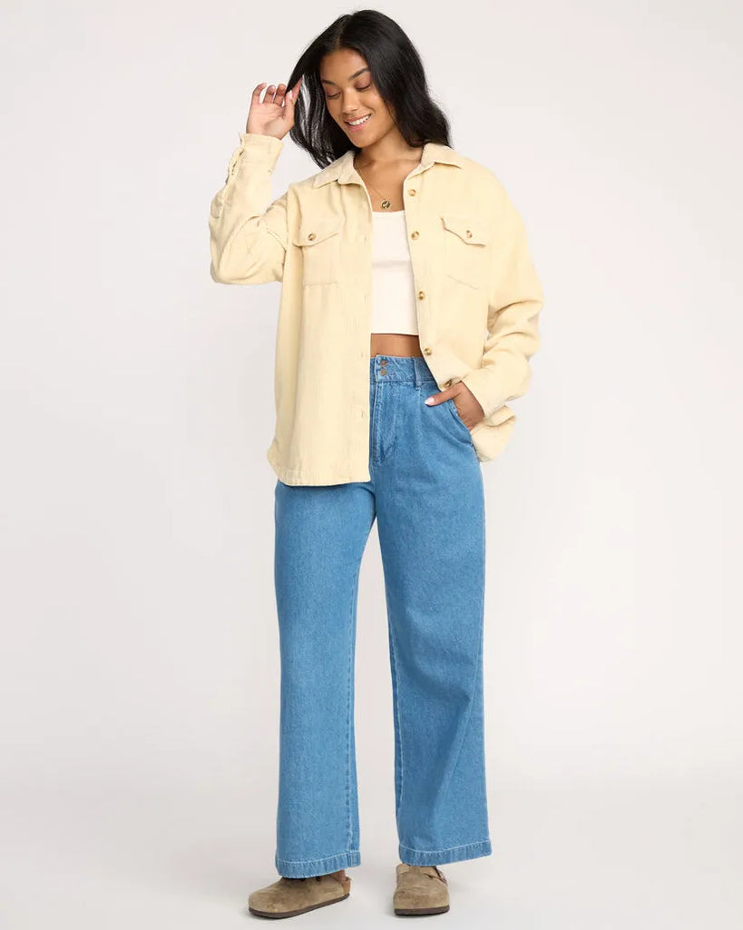 Billabong Womens Jacket Fadeaway Long Sleeve Shacket