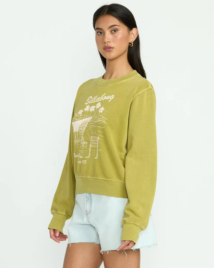 Billabong Womens Sweatshirt From Paradise Crewneck