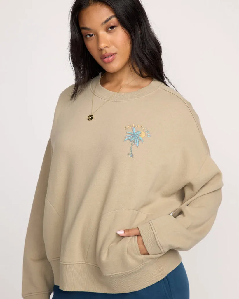 Billabong Womens Sweatshirt Palmin Camp Crewneck