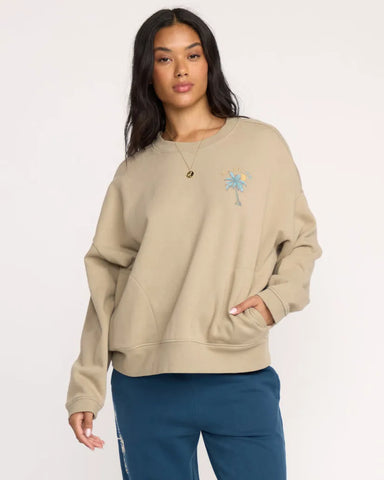Billabong Womens Sweatshirt Palmin Camp Crewneck