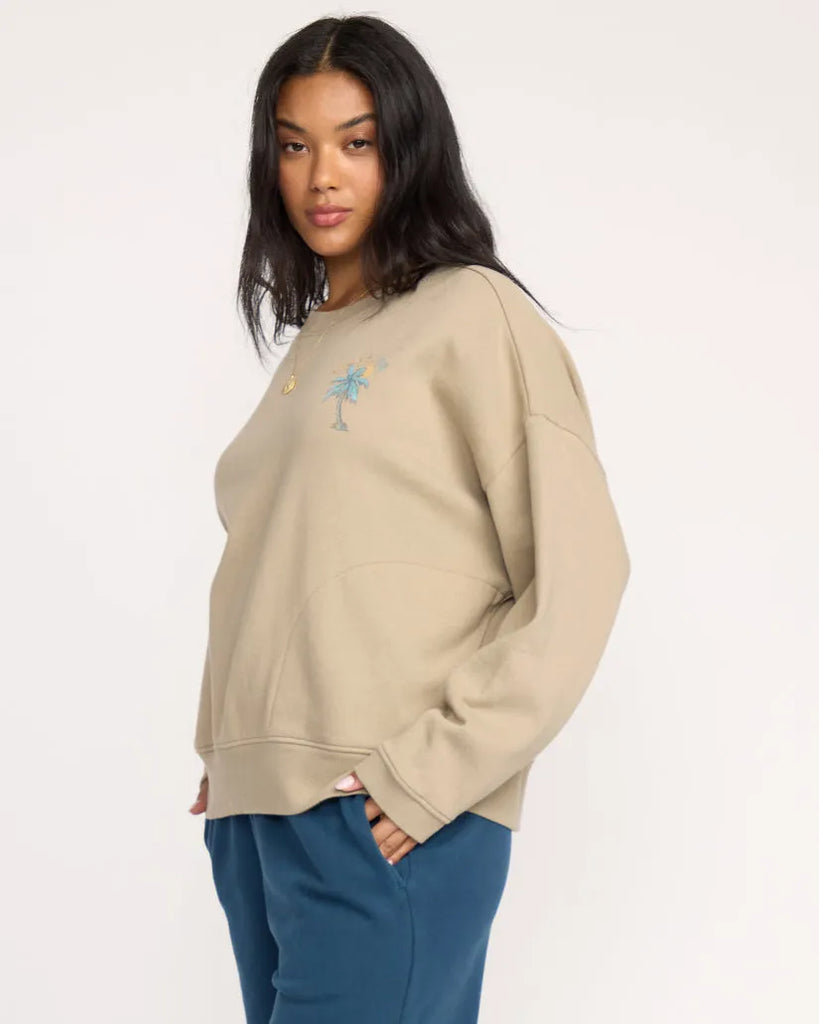 Billabong Womens Sweatshirt Palmin Camp Crewneck