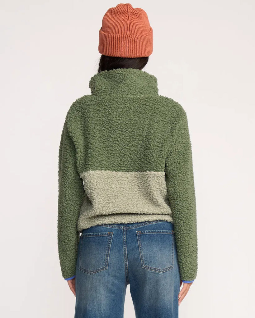 Billabong Womens Sweatshirt Horizon Mock Neck Half Zip