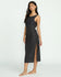 Billabong Womens Dress Eyelet Sun Midi Dress Beach Coverup