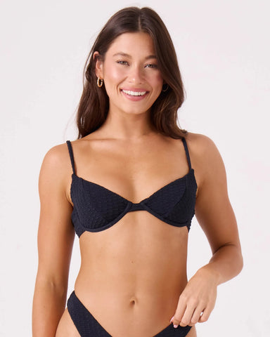 Roxy Womens Bikini Top Haleiwa Demi Underwire