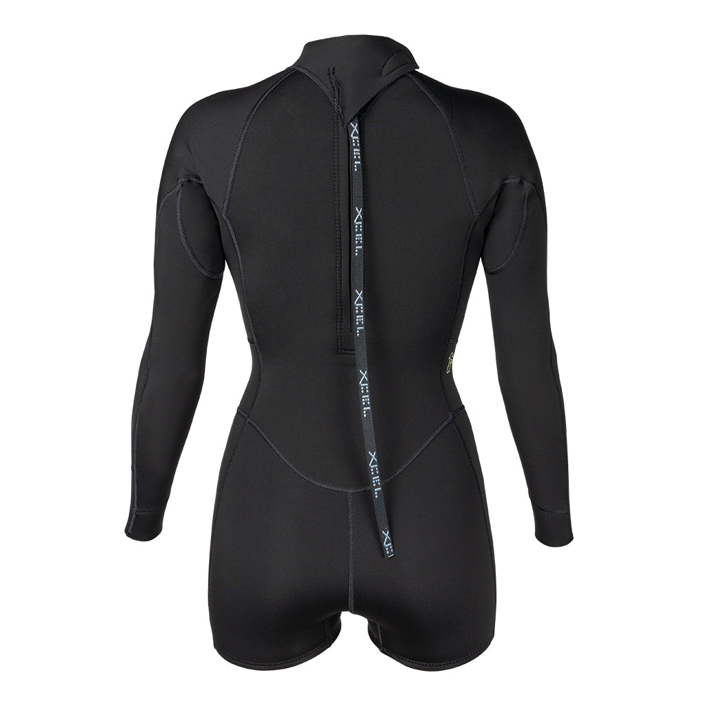Xcel Women's Axis Long Sleeve Back Zip Boy Short Spring Wetsuit 2mm DS