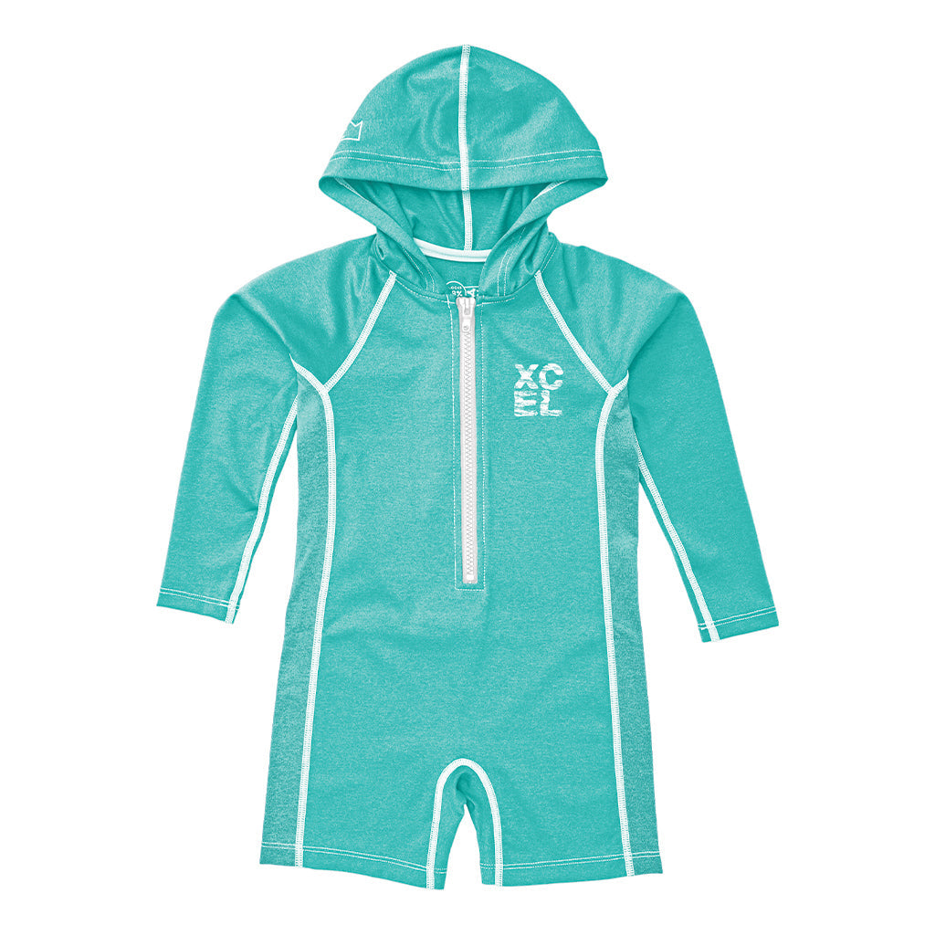 Xcel Toddler Unisex Premium Stretch Long Sleeve Front Zip Hooded Springsuit UV DS
