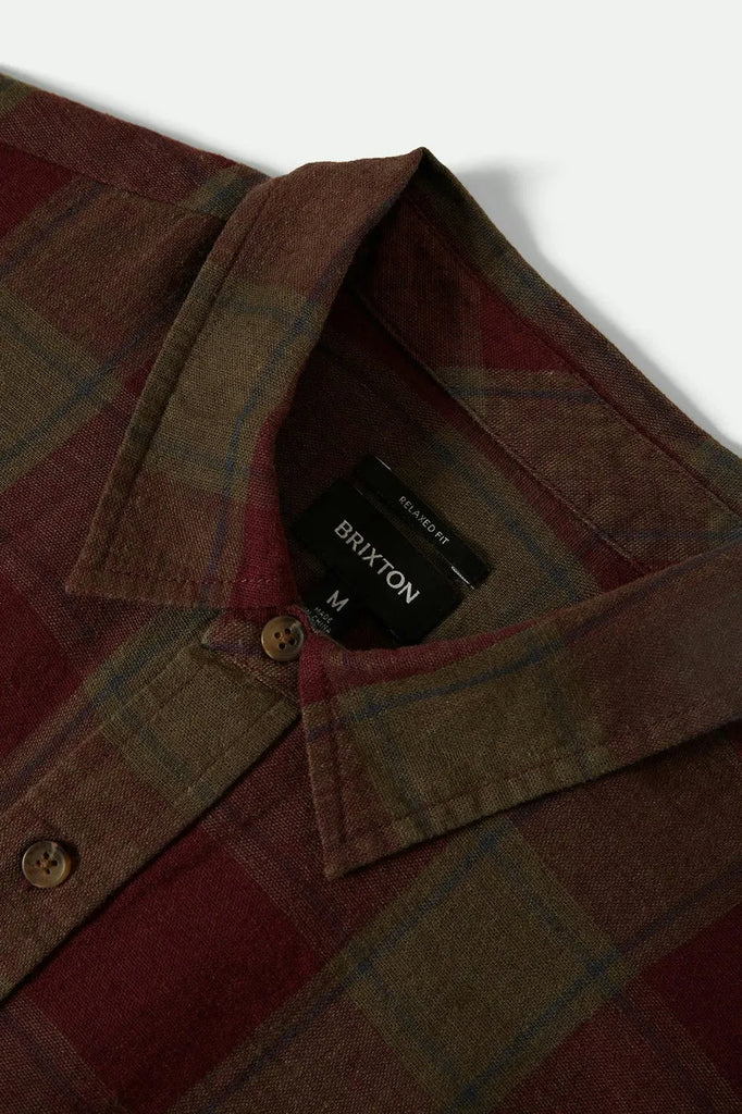 Brixton Mens Shirt Cru Linen Blend