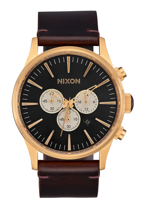 Nixon Watch Sentry Chrono Leather