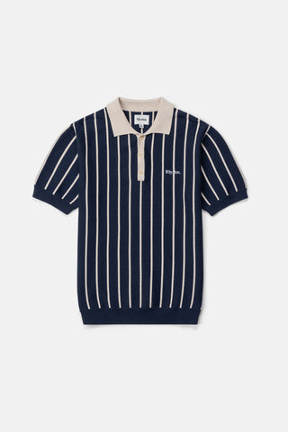 Rhythm Mens Knit Striped Polo
