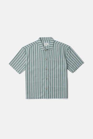 Rhythm Mens Woven Butcher Stripe Relaxed