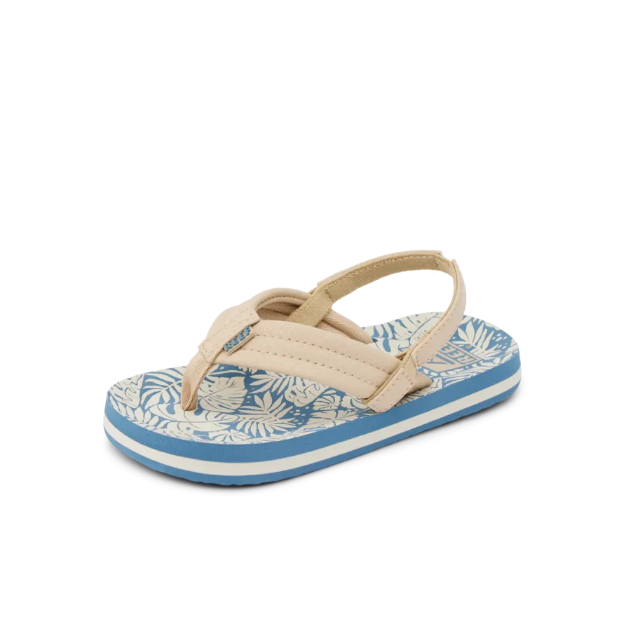 Reef Kids Sandals Little Ahi Blue/Tan Palm