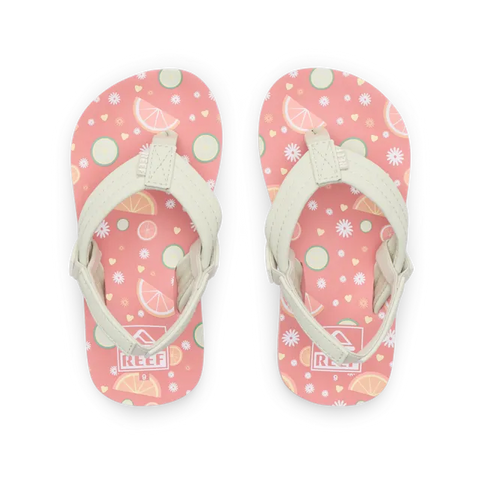 Reef Kids Sandals Little Ahi Citrus Fruit