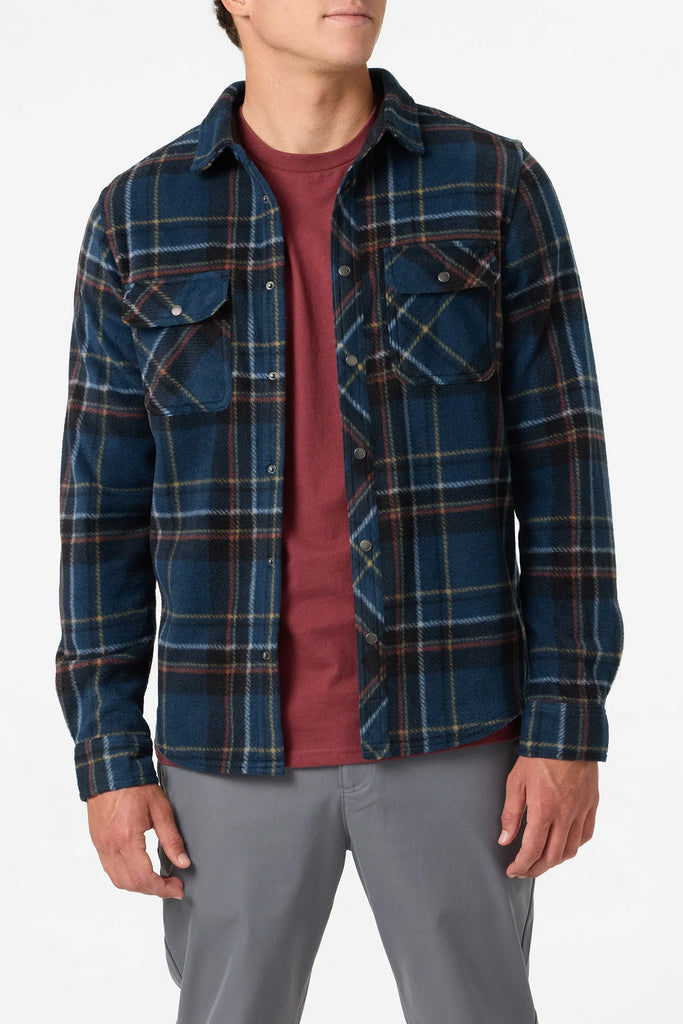 Oneill Mens Shirt Glacier Plaid Superfleece