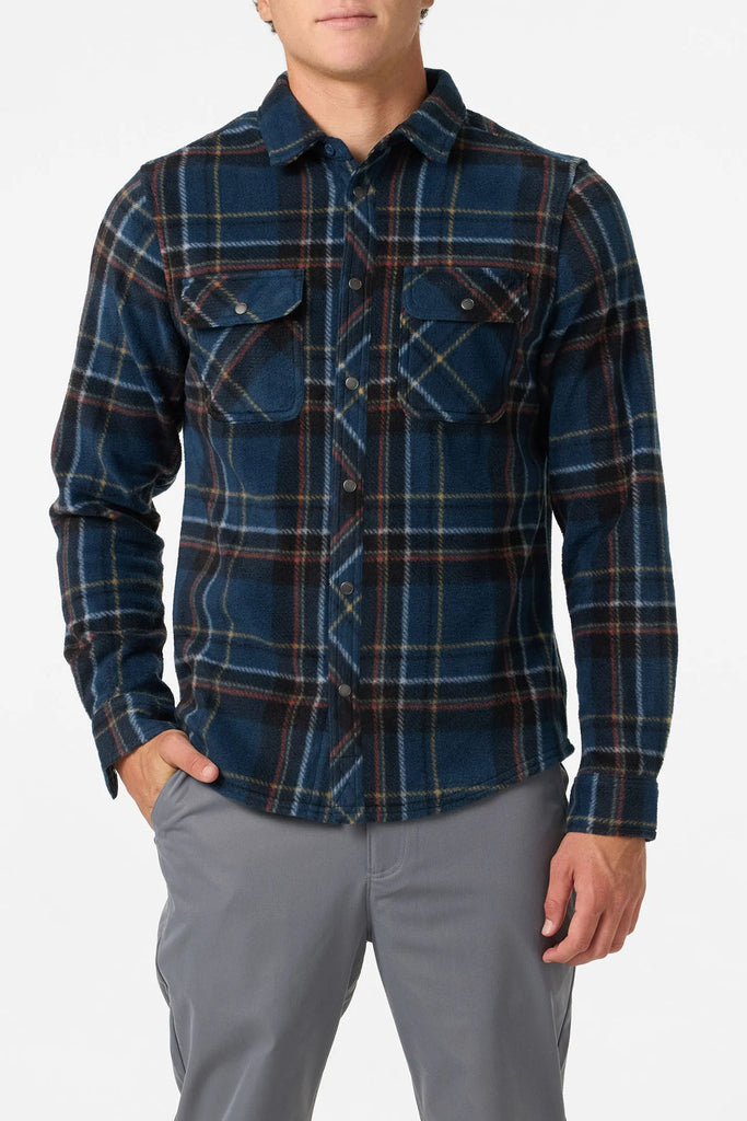 Oneill Mens Shirt Glacier Plaid Superfleece
