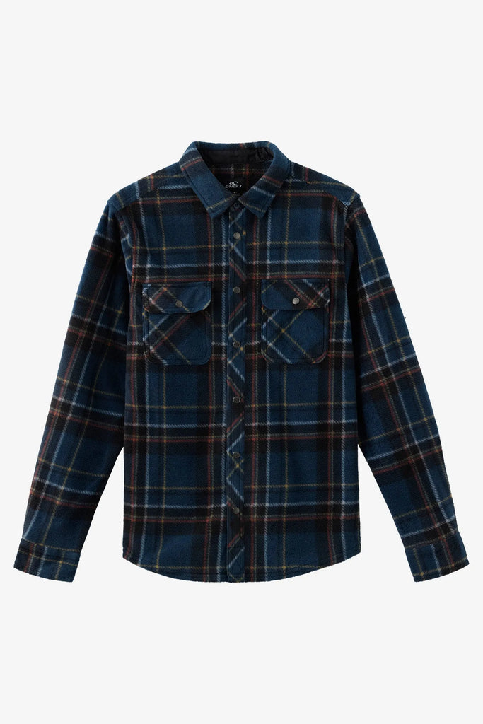 Oneill Mens Shirt Glacier Plaid Superfleece